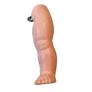 Vintage Hard Plastic Doll Left Leg Replacement Part Fits 10-12 Inch Toddlers